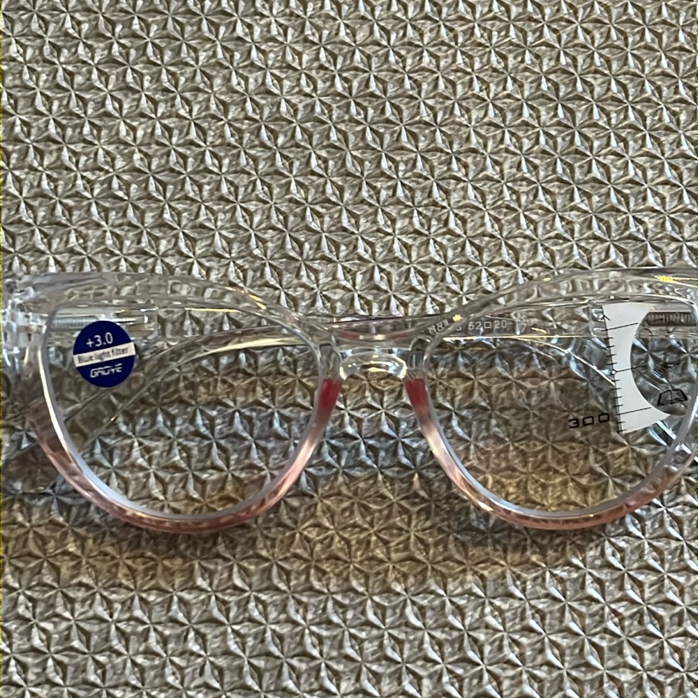 Cat-Eye Glasses +3.0 Blue light filter NEW